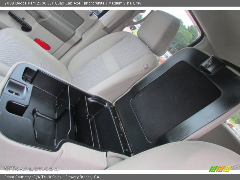 Bright White / Medium Slate Gray 2009 Dodge Ram 2500 SLT Quad Cab 4x4