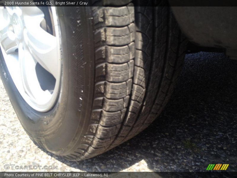 Bright Silver / Gray 2008 Hyundai Santa Fe GLS