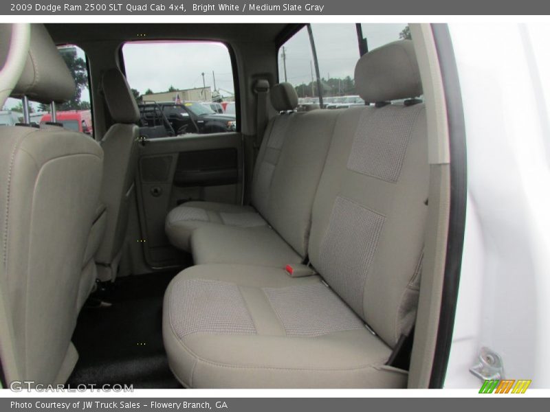 Bright White / Medium Slate Gray 2009 Dodge Ram 2500 SLT Quad Cab 4x4