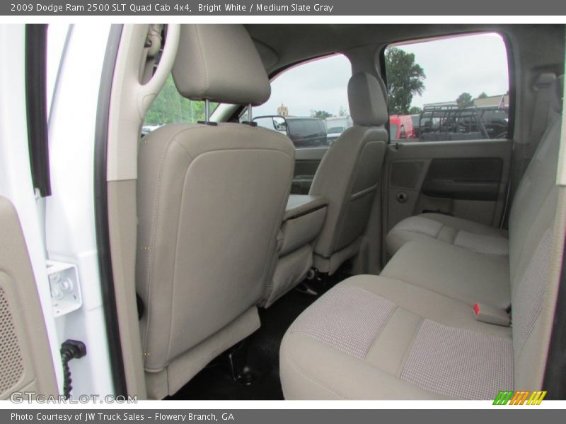 Bright White / Medium Slate Gray 2009 Dodge Ram 2500 SLT Quad Cab 4x4
