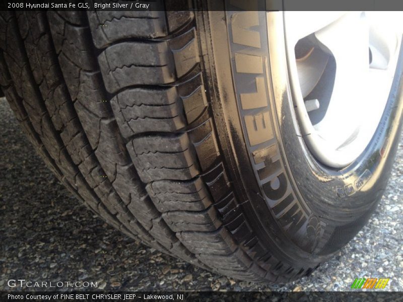 Bright Silver / Gray 2008 Hyundai Santa Fe GLS