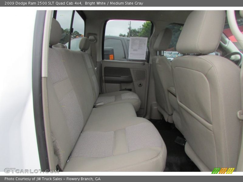 Bright White / Medium Slate Gray 2009 Dodge Ram 2500 SLT Quad Cab 4x4