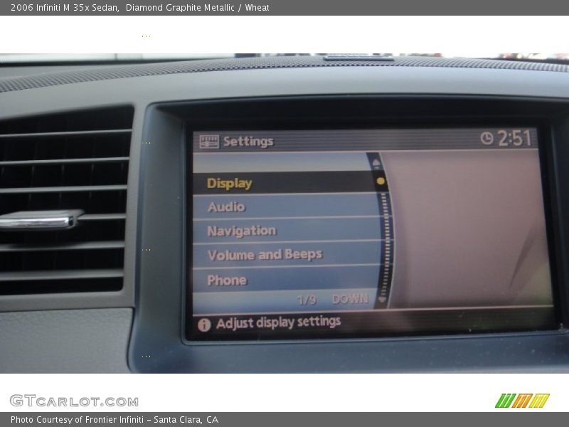 Diamond Graphite Metallic / Wheat 2006 Infiniti M 35x Sedan
