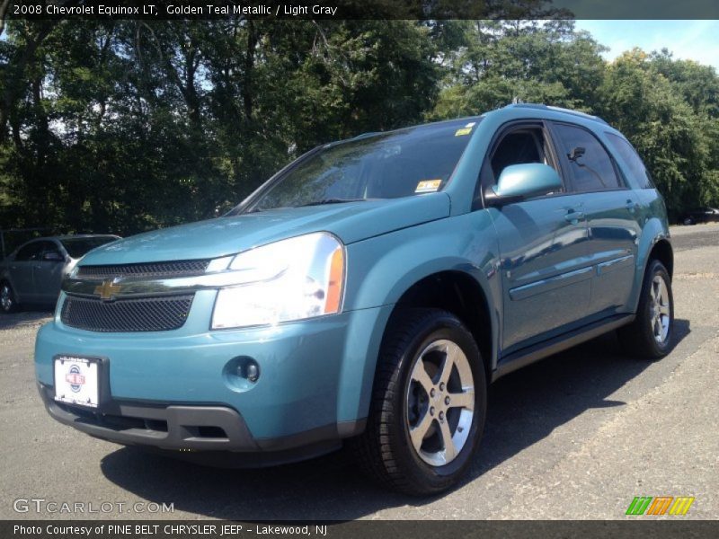 Golden Teal Metallic / Light Gray 2008 Chevrolet Equinox LT