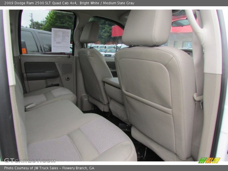 Bright White / Medium Slate Gray 2009 Dodge Ram 2500 SLT Quad Cab 4x4