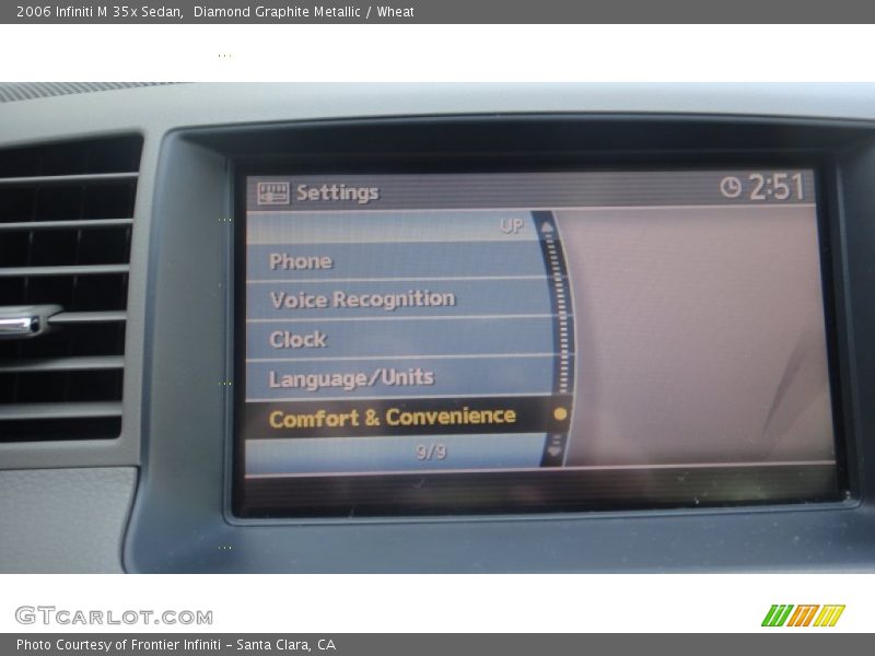 Diamond Graphite Metallic / Wheat 2006 Infiniti M 35x Sedan