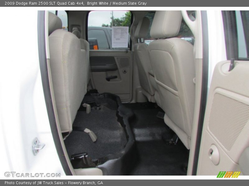 Bright White / Medium Slate Gray 2009 Dodge Ram 2500 SLT Quad Cab 4x4