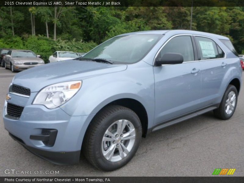 Silver Topaz Metallic / Jet Black 2015 Chevrolet Equinox LS AWD