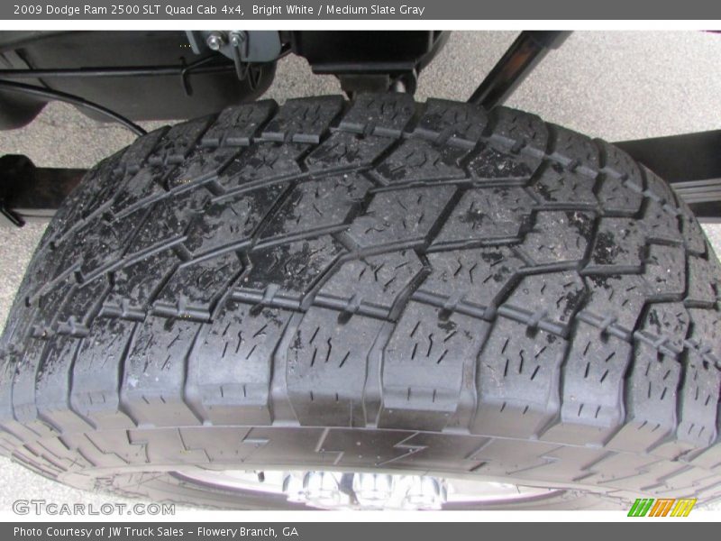 Bright White / Medium Slate Gray 2009 Dodge Ram 2500 SLT Quad Cab 4x4