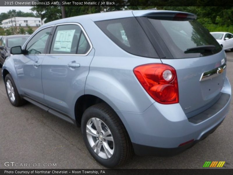 Silver Topaz Metallic / Jet Black 2015 Chevrolet Equinox LS AWD