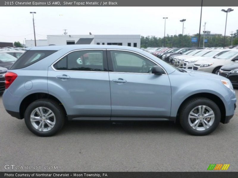 Silver Topaz Metallic / Jet Black 2015 Chevrolet Equinox LS AWD
