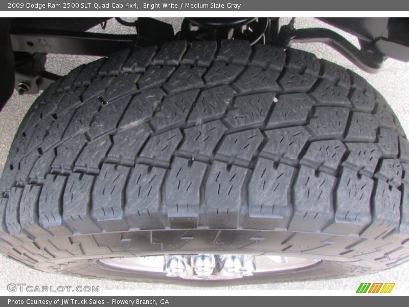 Bright White / Medium Slate Gray 2009 Dodge Ram 2500 SLT Quad Cab 4x4