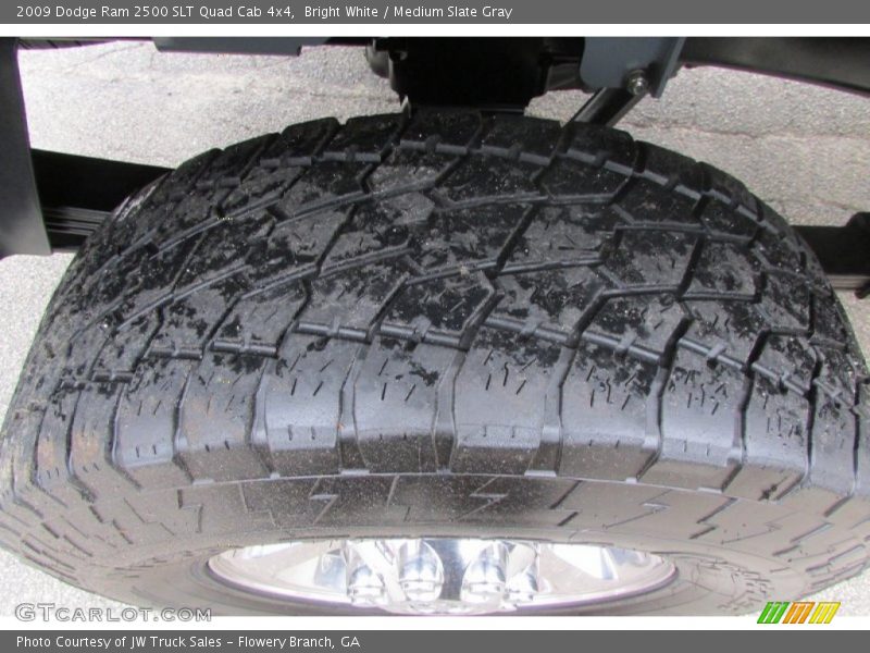 Bright White / Medium Slate Gray 2009 Dodge Ram 2500 SLT Quad Cab 4x4
