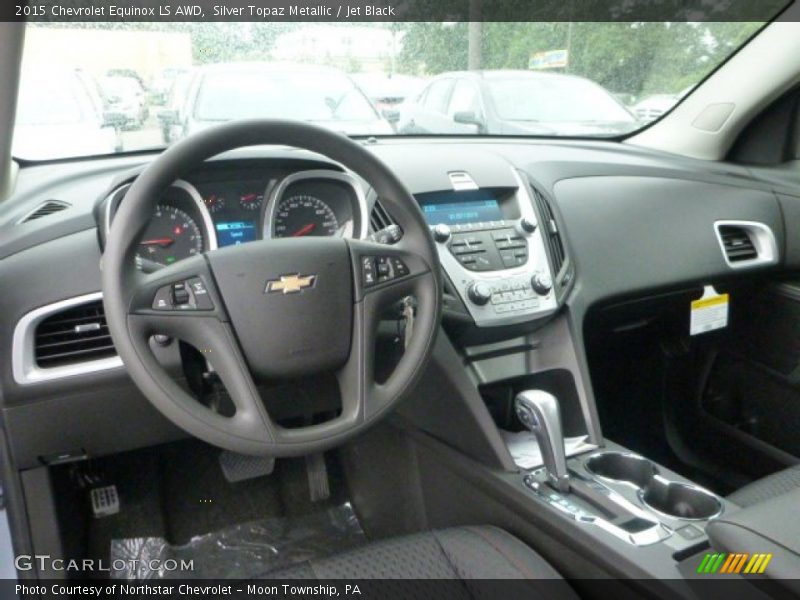 Silver Topaz Metallic / Jet Black 2015 Chevrolet Equinox LS AWD