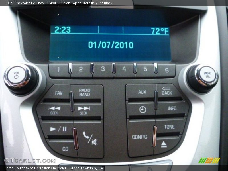 Silver Topaz Metallic / Jet Black 2015 Chevrolet Equinox LS AWD