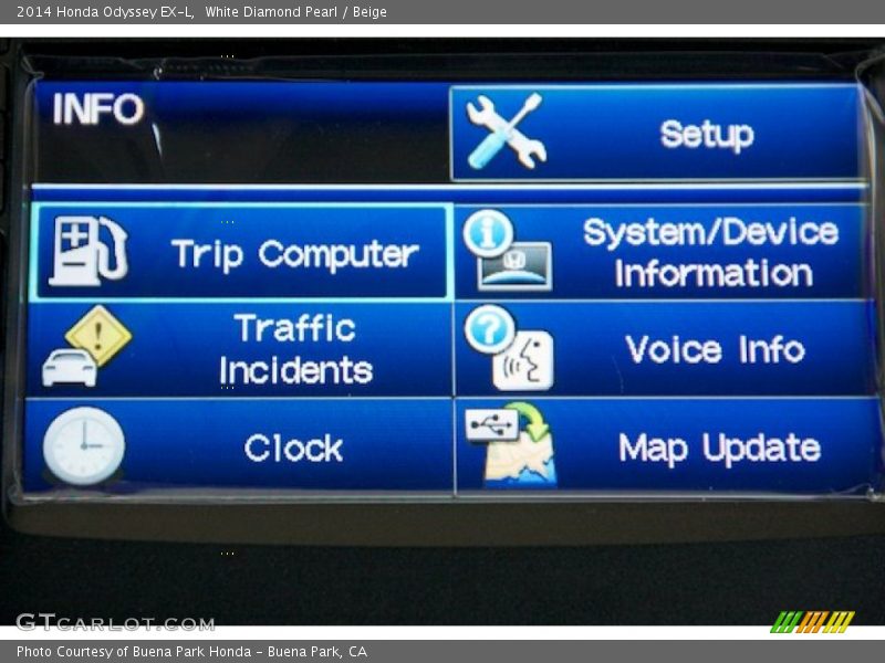 White Diamond Pearl / Beige 2014 Honda Odyssey EX-L