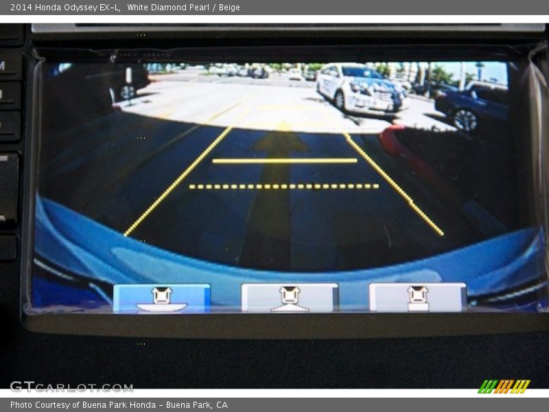 White Diamond Pearl / Beige 2014 Honda Odyssey EX-L