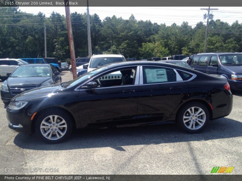 Black / Black 2015 Chrysler 200 Limited