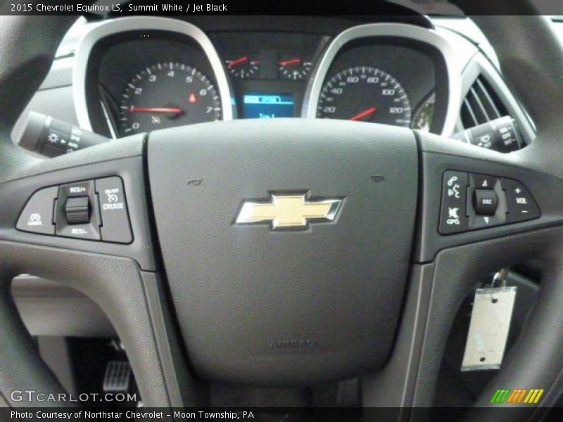 Summit White / Jet Black 2015 Chevrolet Equinox LS