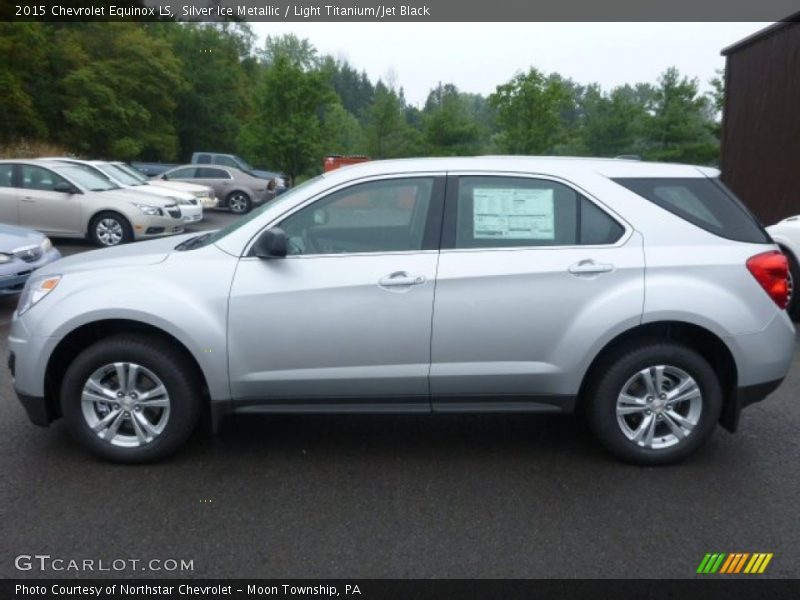 Silver Ice Metallic / Light Titanium/Jet Black 2015 Chevrolet Equinox LS