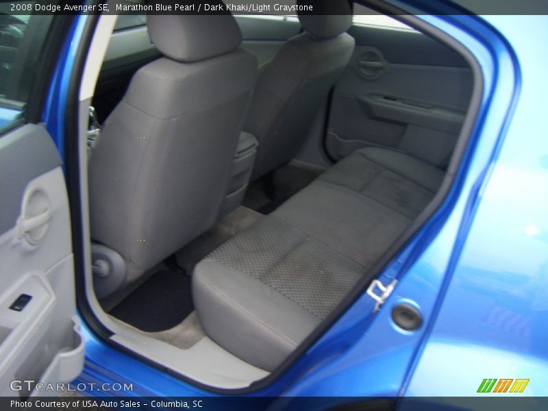 Marathon Blue Pearl / Dark Khaki/Light Graystone 2008 Dodge Avenger SE