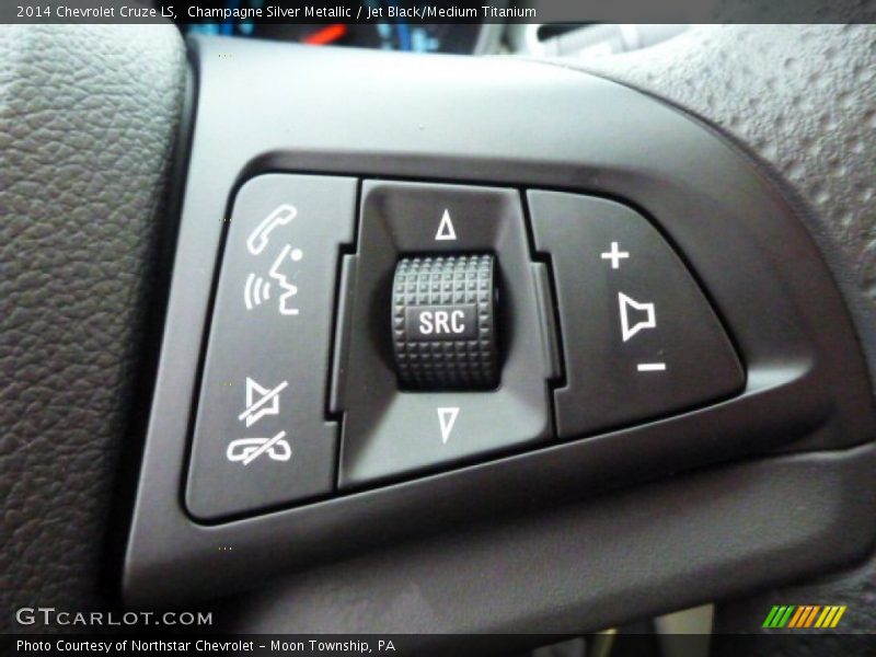 Champagne Silver Metallic / Jet Black/Medium Titanium 2014 Chevrolet Cruze LS