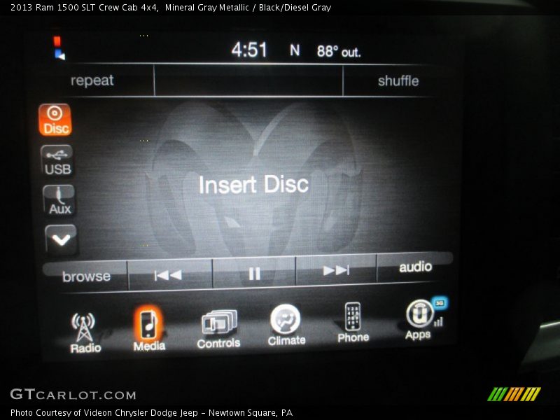 Mineral Gray Metallic / Black/Diesel Gray 2013 Ram 1500 SLT Crew Cab 4x4