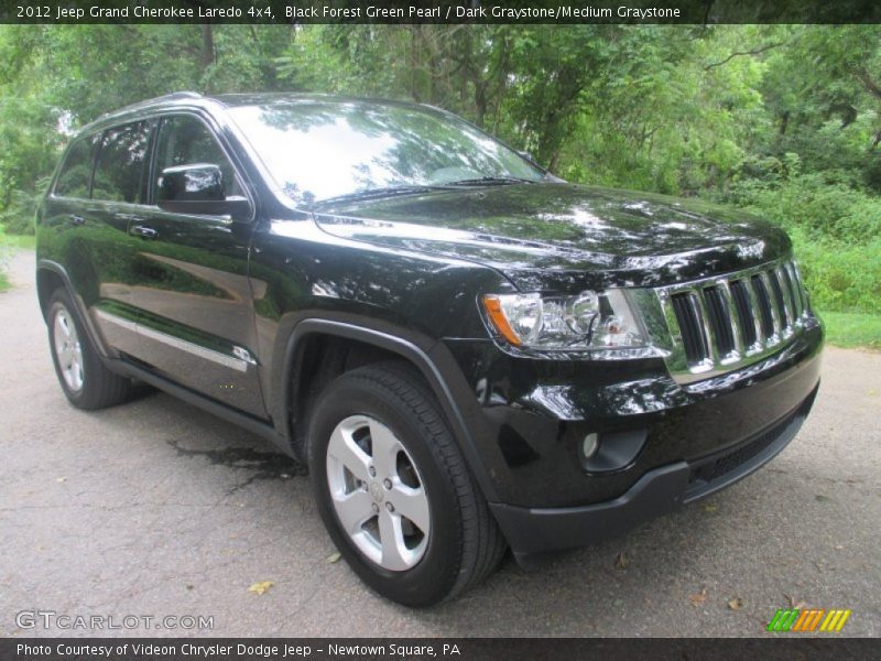 Black Forest Green Pearl / Dark Graystone/Medium Graystone 2012 Jeep Grand Cherokee Laredo 4x4