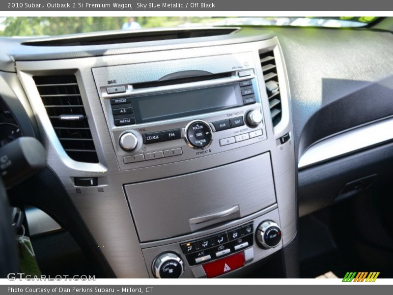 Sky Blue Metallic / Off Black 2010 Subaru Outback 2.5i Premium Wagon