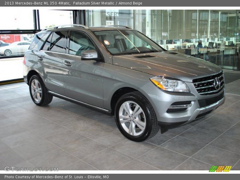 Palladium Silver Metallic / Almond Beige 2013 Mercedes-Benz ML 350 4Matic