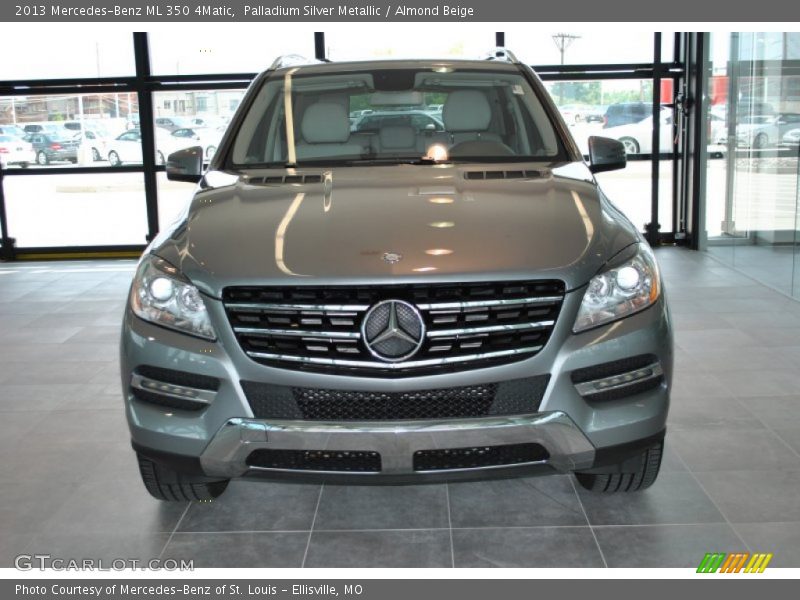 Palladium Silver Metallic / Almond Beige 2013 Mercedes-Benz ML 350 4Matic