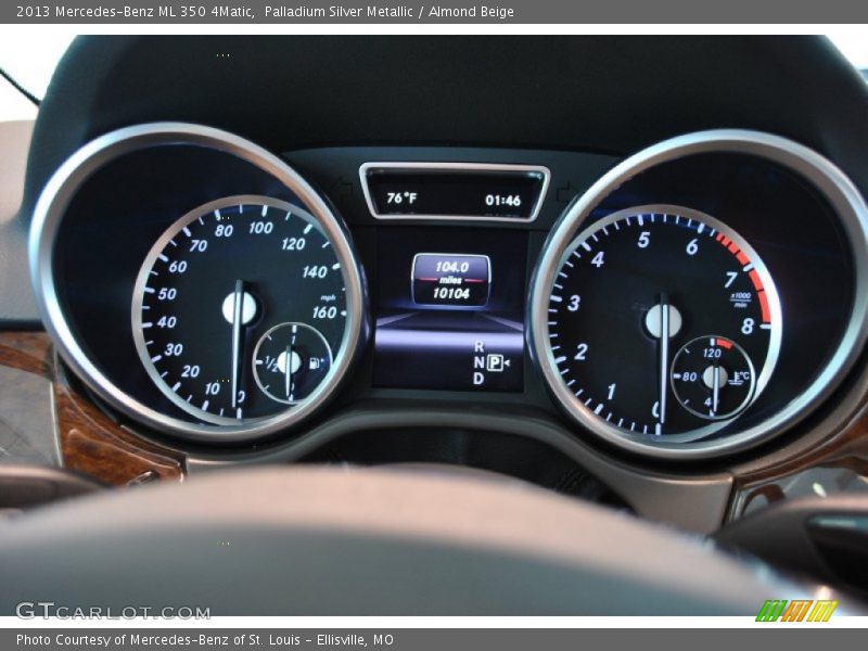 Palladium Silver Metallic / Almond Beige 2013 Mercedes-Benz ML 350 4Matic