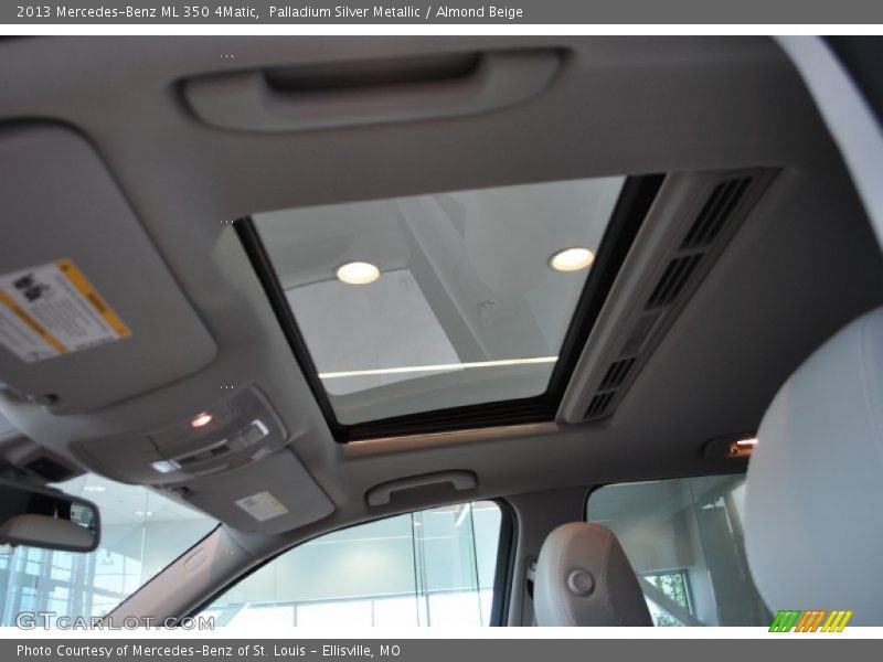 Palladium Silver Metallic / Almond Beige 2013 Mercedes-Benz ML 350 4Matic