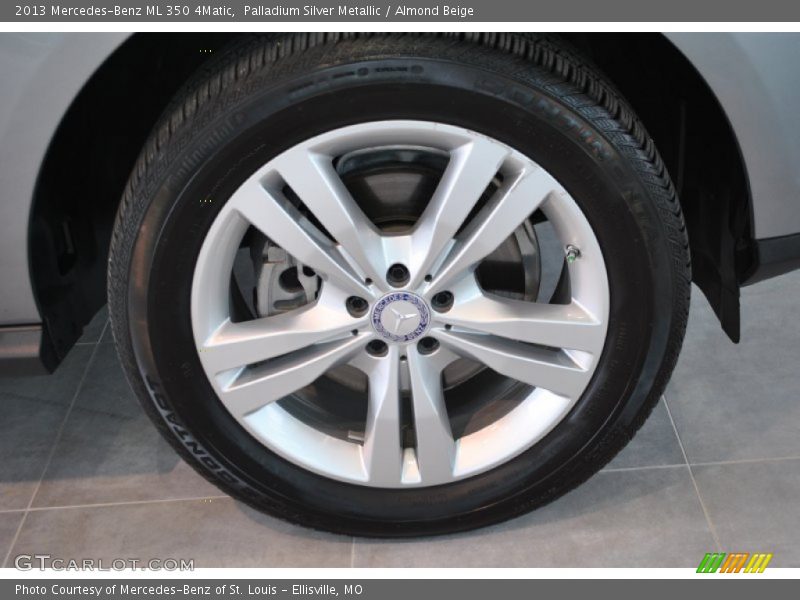 Palladium Silver Metallic / Almond Beige 2013 Mercedes-Benz ML 350 4Matic