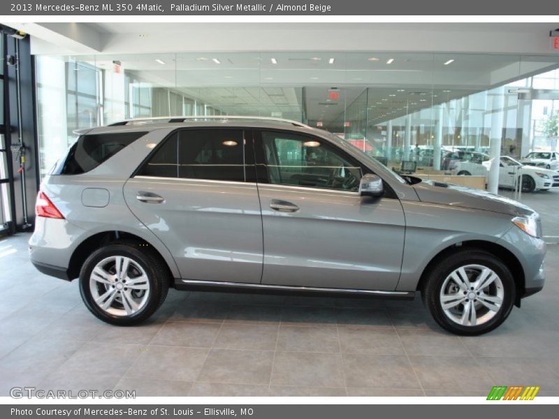 Palladium Silver Metallic / Almond Beige 2013 Mercedes-Benz ML 350 4Matic