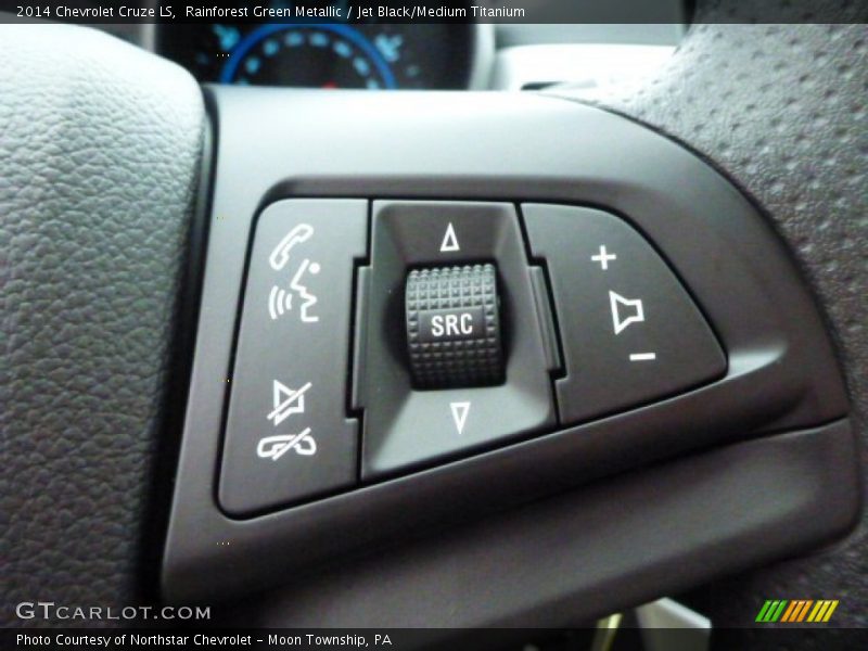 Rainforest Green Metallic / Jet Black/Medium Titanium 2014 Chevrolet Cruze LS