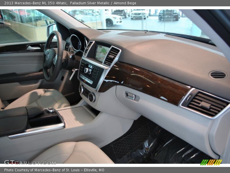 Palladium Silver Metallic / Almond Beige 2013 Mercedes-Benz ML 350 4Matic