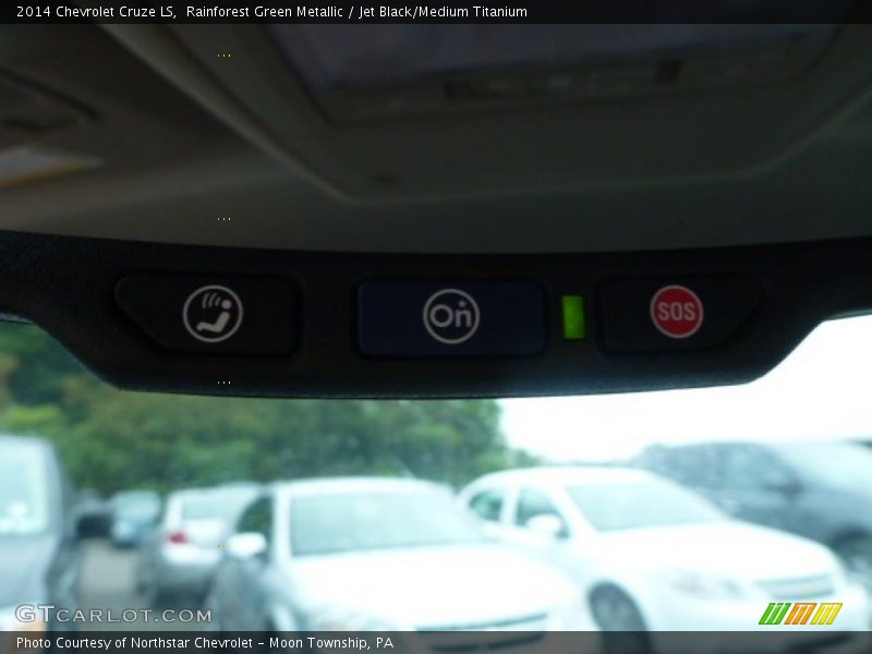 Rainforest Green Metallic / Jet Black/Medium Titanium 2014 Chevrolet Cruze LS