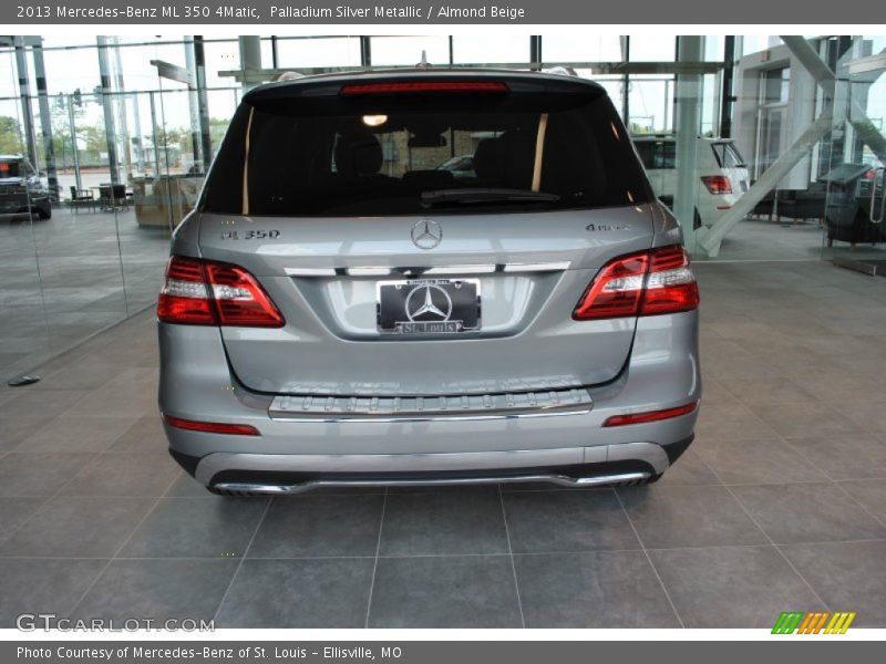 Palladium Silver Metallic / Almond Beige 2013 Mercedes-Benz ML 350 4Matic