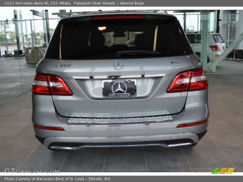 Palladium Silver Metallic / Almond Beige 2013 Mercedes-Benz ML 350 4Matic