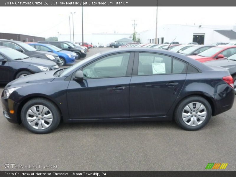 Blue Ray Metallic / Jet Black/Medium Titanium 2014 Chevrolet Cruze LS