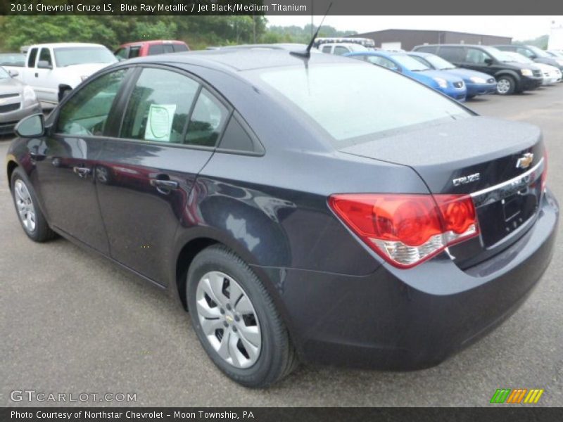 Blue Ray Metallic / Jet Black/Medium Titanium 2014 Chevrolet Cruze LS