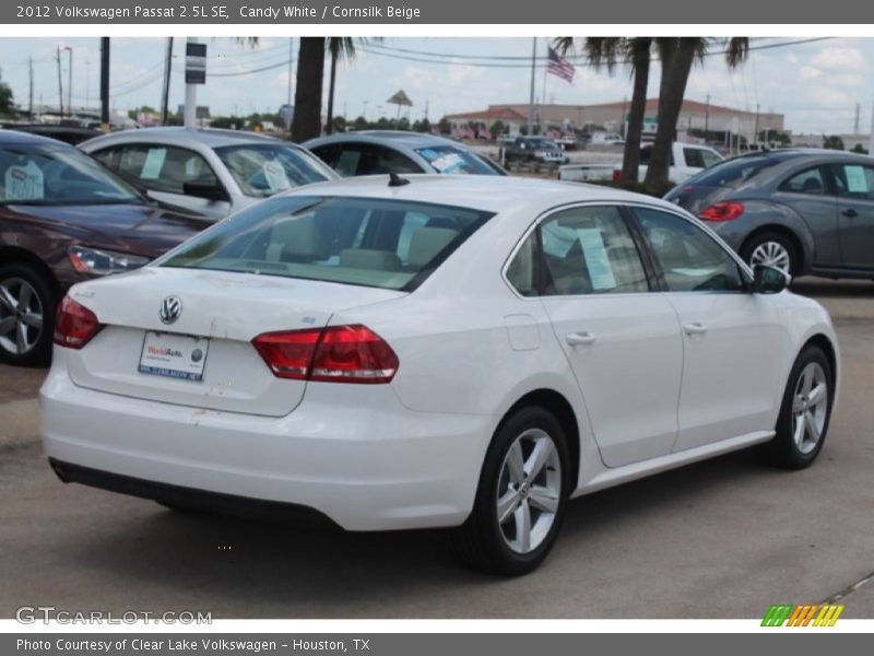 Candy White / Cornsilk Beige 2012 Volkswagen Passat 2.5L SE