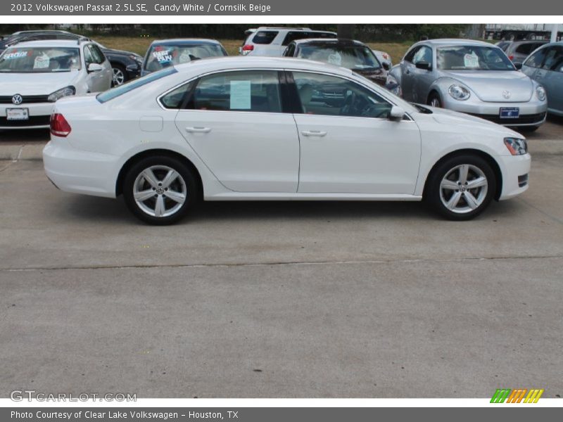 Candy White / Cornsilk Beige 2012 Volkswagen Passat 2.5L SE
