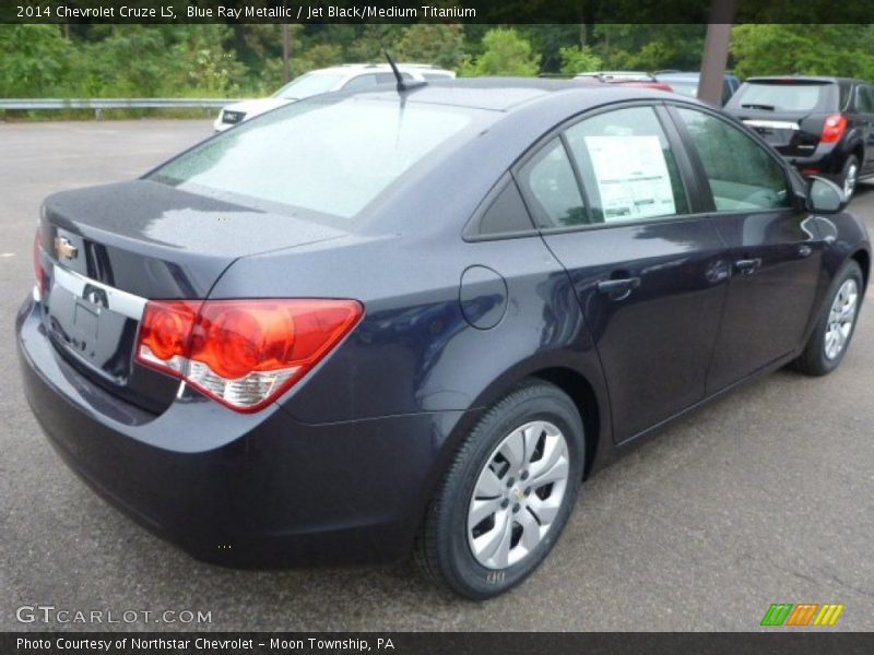 Blue Ray Metallic / Jet Black/Medium Titanium 2014 Chevrolet Cruze LS