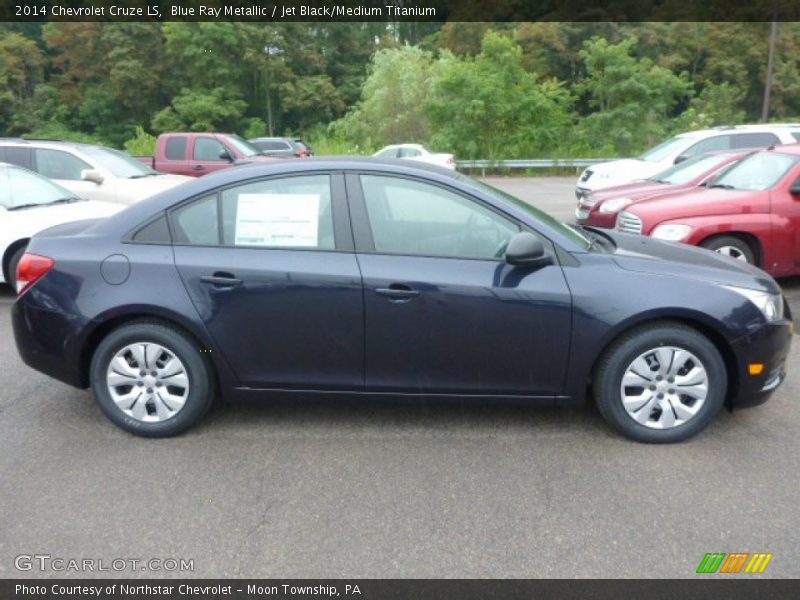 Blue Ray Metallic / Jet Black/Medium Titanium 2014 Chevrolet Cruze LS