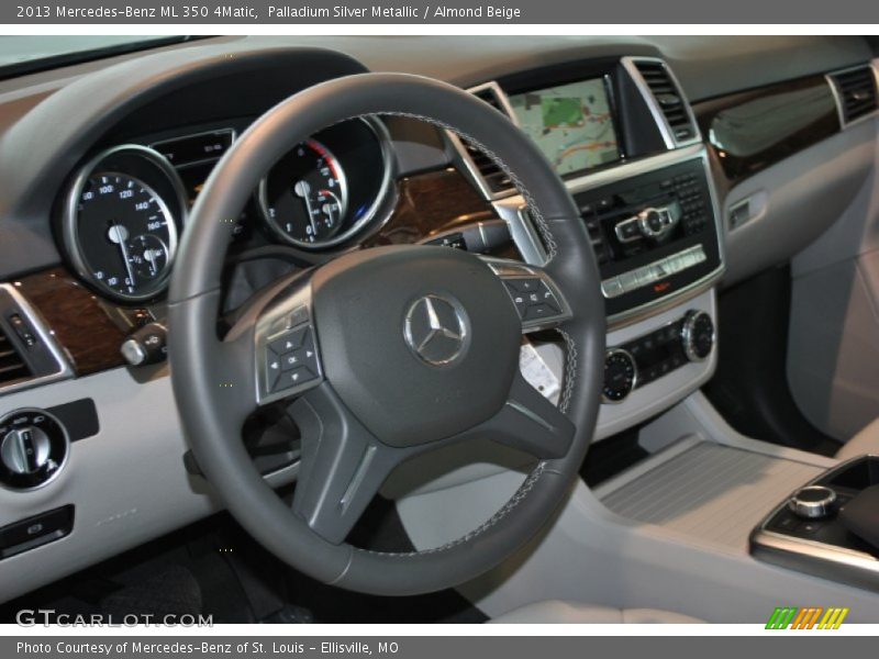 Palladium Silver Metallic / Almond Beige 2013 Mercedes-Benz ML 350 4Matic