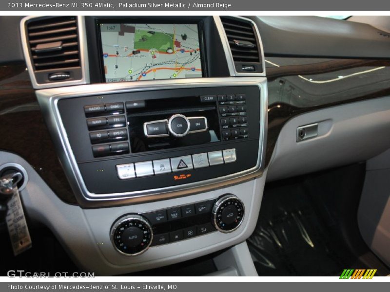 Palladium Silver Metallic / Almond Beige 2013 Mercedes-Benz ML 350 4Matic