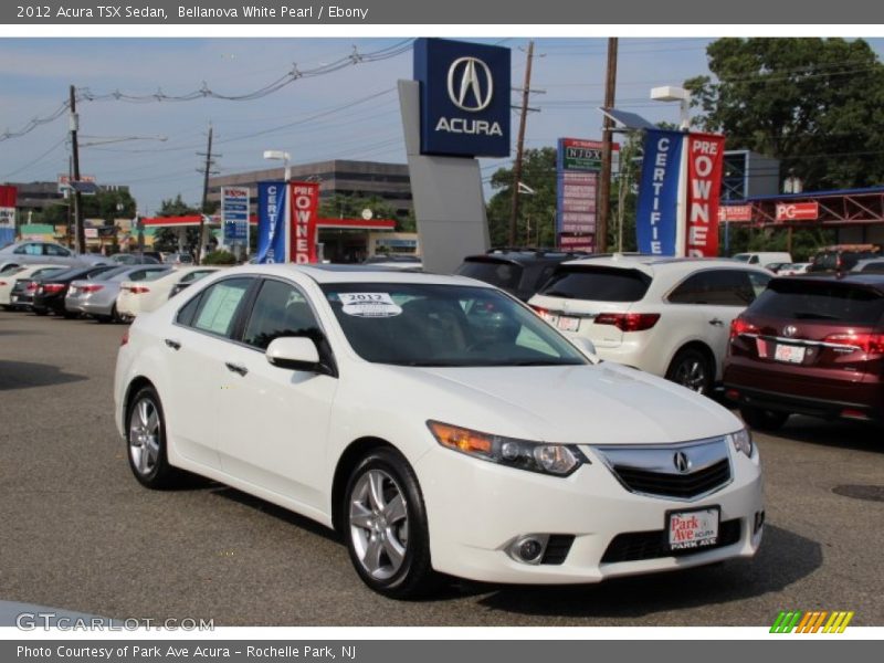 Bellanova White Pearl / Ebony 2012 Acura TSX Sedan