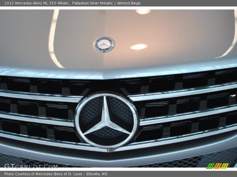 Palladium Silver Metallic / Almond Beige 2013 Mercedes-Benz ML 350 4Matic